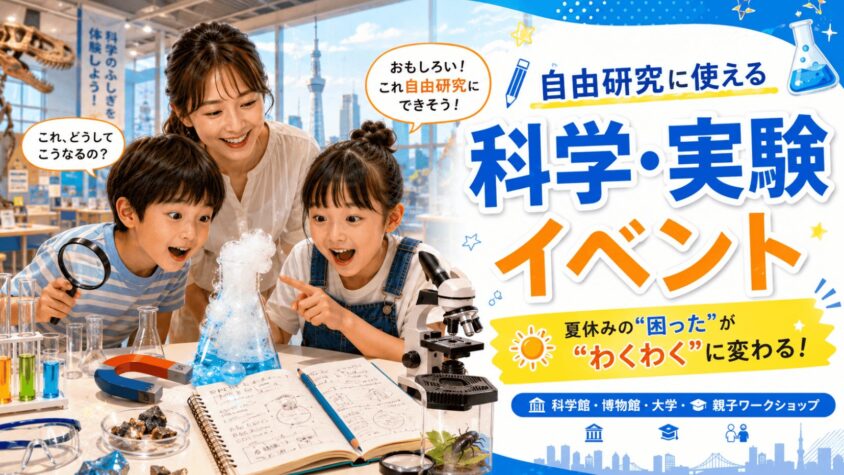 夏休みにおすすめの無料イベントジャンル
