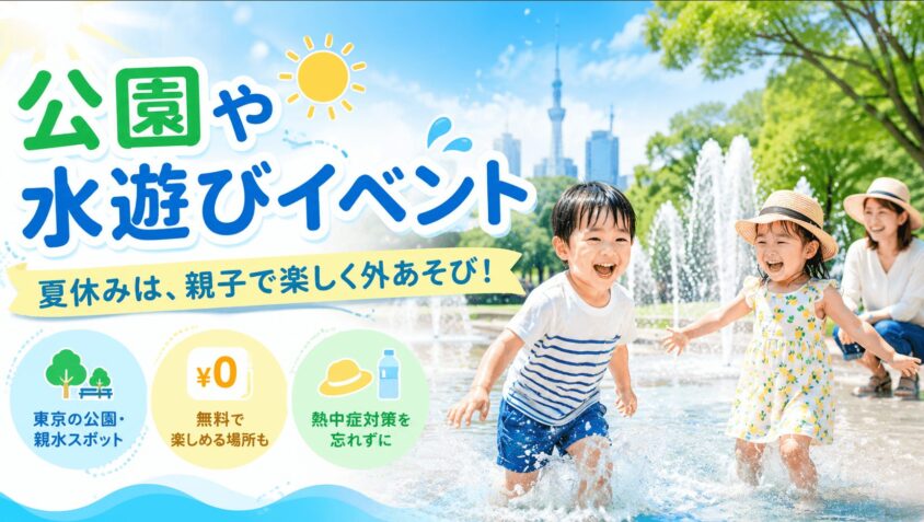 公園や水遊びイベント