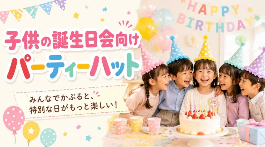 子供の誕生日会向けパーティーハット
