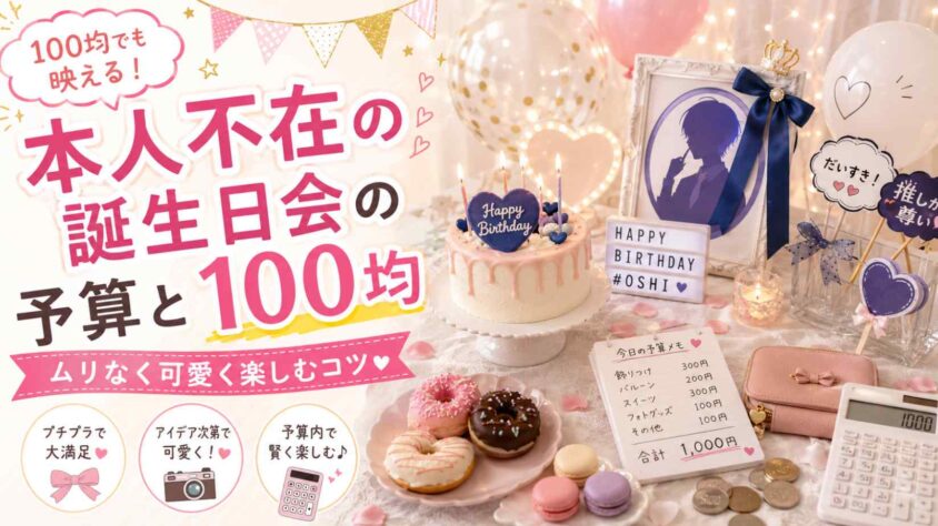 本人不在の誕生日会の予算と100均