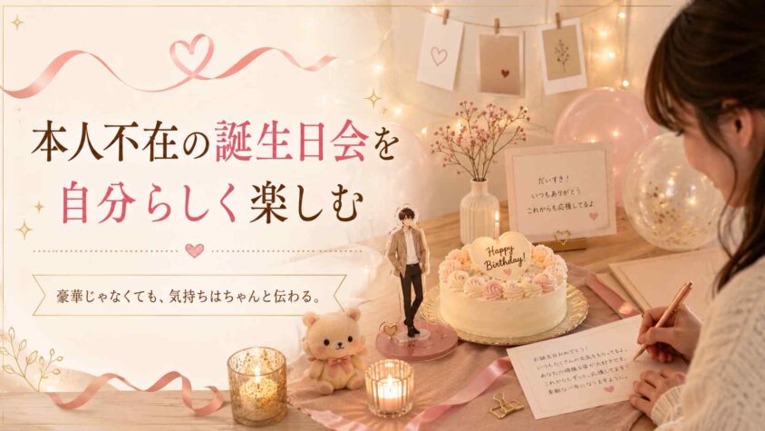 本人不在の誕生日会を自分らしく楽しむ