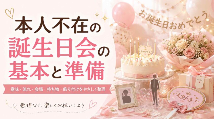 本人不在の誕生日会の基本と準備