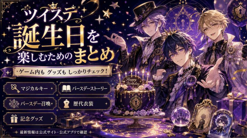 ツイステ誕生日を楽しむためのまとめ