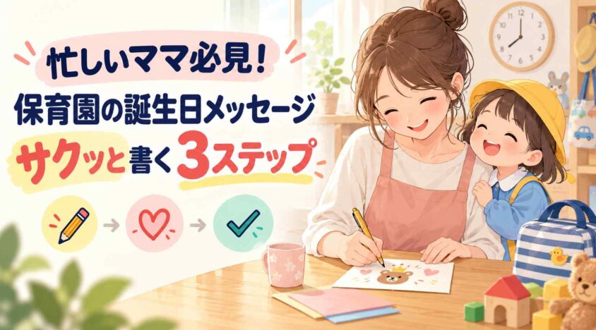 忙しいママ必見!誕生日メッセージ保育園向けをサクッと書く手順