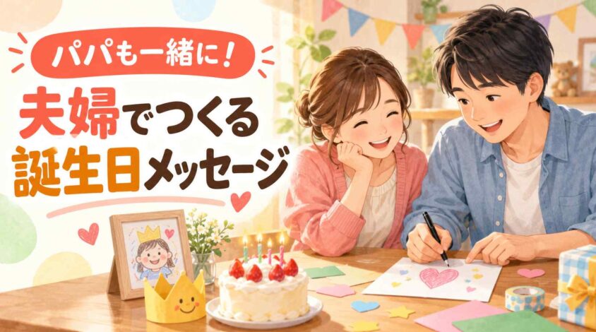 パパも一緒に考えよう!誕生日メッセージ保育園向けを夫婦で作るコツ