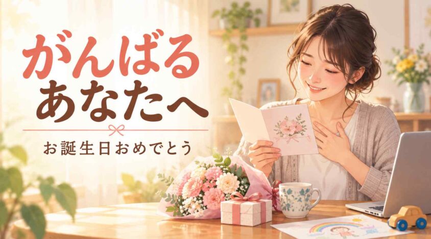子育てやお仕事に励むお嫁さんを労う姑から嫁への誕生日メッセージ例文